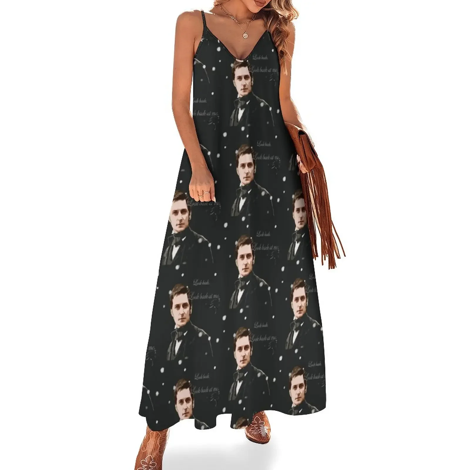 North and South quote_Mr Thornton_ Look Back at me. Sleeveless Dress summer dresses evening dress woman
North and South quote_Mr Thornton_ Look Back at me. Sleeveless Dress summer dresses evening dress woman