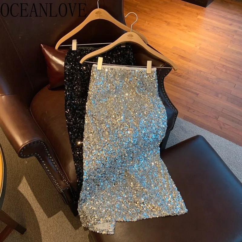 OCEANLOVE однотонные длинные юбки с блестками корейская мода винтажные элегантные осенне-зимние женские юбки с высокой талией простые женские юбки
OCEANLOVE однотонные длинные юбки с блестками корейская мода винтажные элегантные осенне-зимние женские юбки с высокой талией простые женские юбки