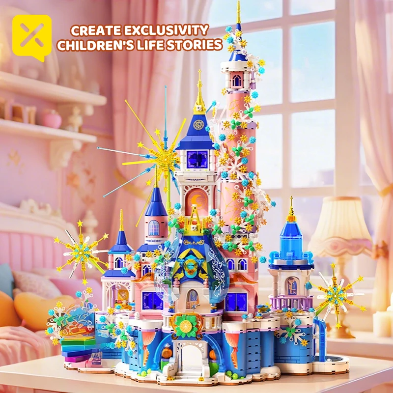 Dream Castle Building Blocks Light-Up Transformable Princess Castle DIY Construction Toy for Girls Festive Birthday Gift
Dream Castle Building Blocks Light-Up Transformable Princess Castle DIY Construction Toy for Girls Festive Birthday Gift