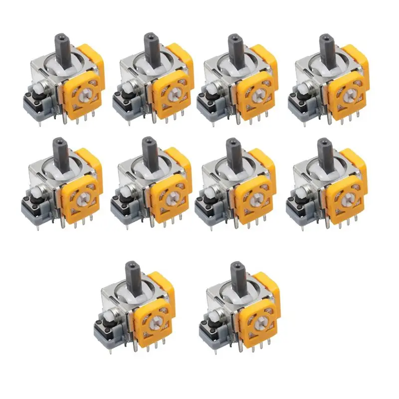 M01K 10 шт. 3D аналоговый джойстик для игровых консолей PS4, Xbox One/S, Series S/X, модуль датчика джойстика, потенциометр
M01K 10 шт. 3D аналоговый джойстик для игровых консолей PS4, Xbox One/S, Series S/X, модуль датчика джойстика, потенциометр