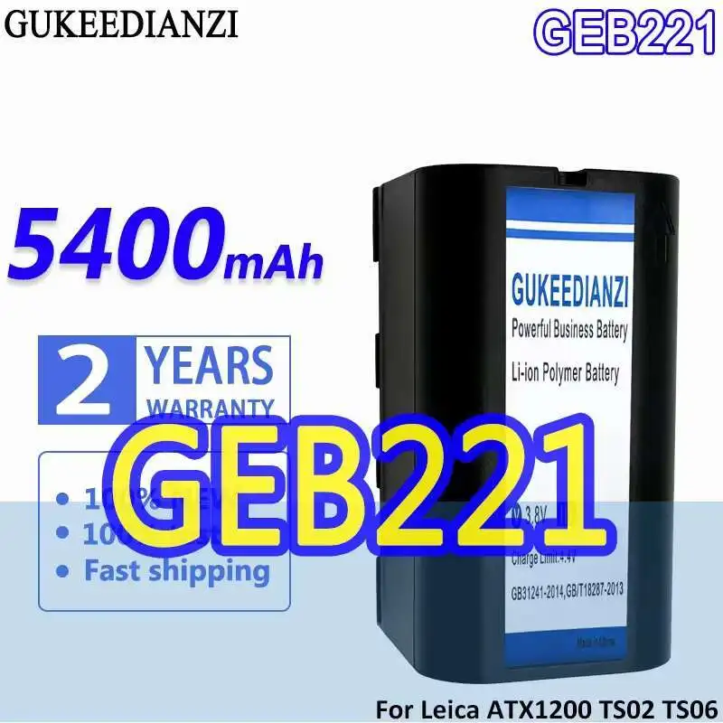 Total Station Battery For Leica ATX1200 TS02 TS06 TS09 TPS1200 GEB221 Reliable Power 5400Mah
Total Station Battery For Leica ATX1200 TS02 TS06 TS09 TPS1200 GEB221 Reliable Power 5400Mah