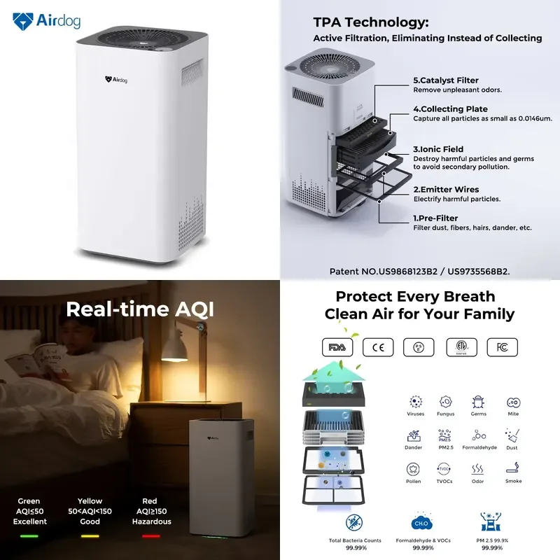 【CHIMU HOME】Airdog X3 Quiet Air Purifier, Compact Cleaner for Bedroom & RV
【CHIMU HOME】Airdog X3 Quiet Air Purifier, Compact Cleaner for Bedroom & RV