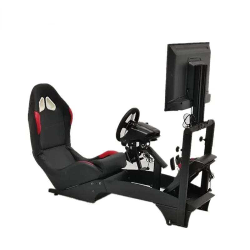 Folding design Adjustable Gaming 3d car driving simulator Racing Seat Simulator with gear shifter holder
Folding design Adjustable Gaming 3d car driving simulator Racing Seat Simulator with gear shifter holder