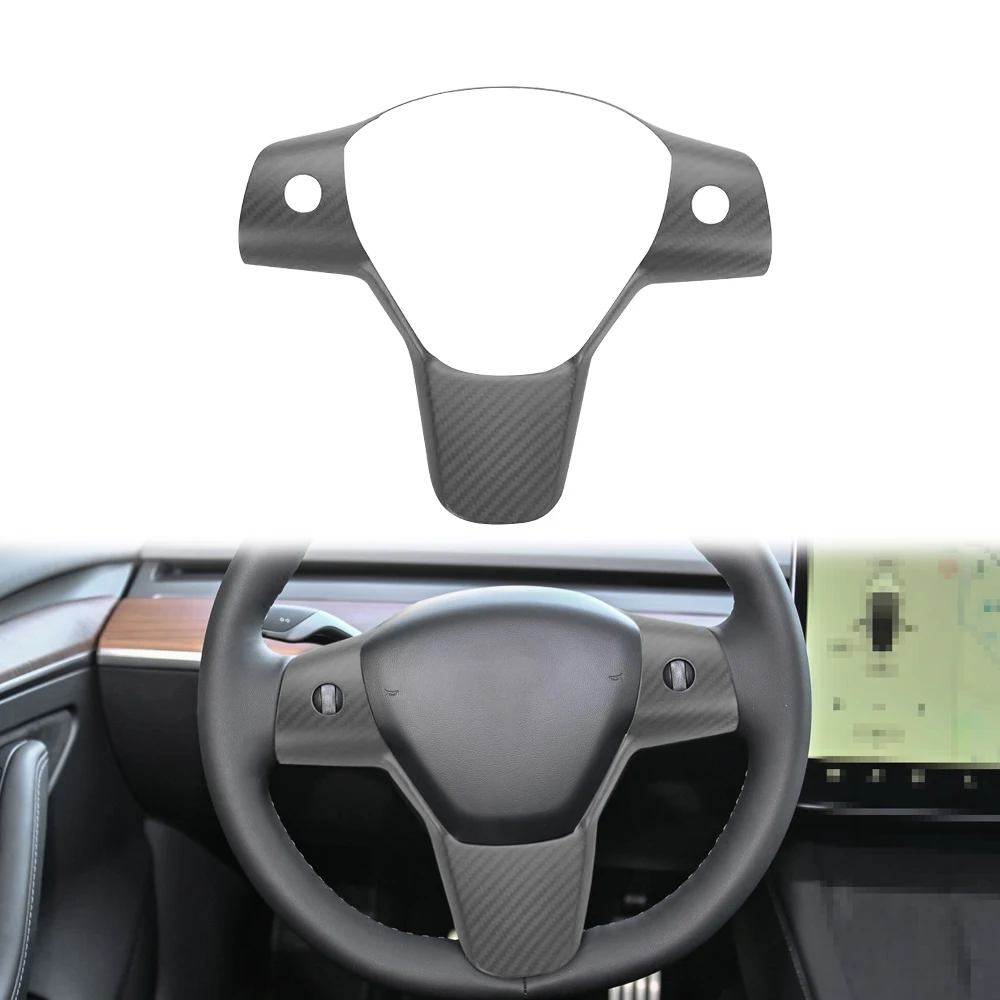 Matte Carbon Fiber Interior Trim Steering Wheel Panel Cover for Tesla Model 3 Model Y 2017up
Matte Carbon Fiber Interior Trim Steering Wheel Panel Cover for Tesla Model 3 Model Y 2017up