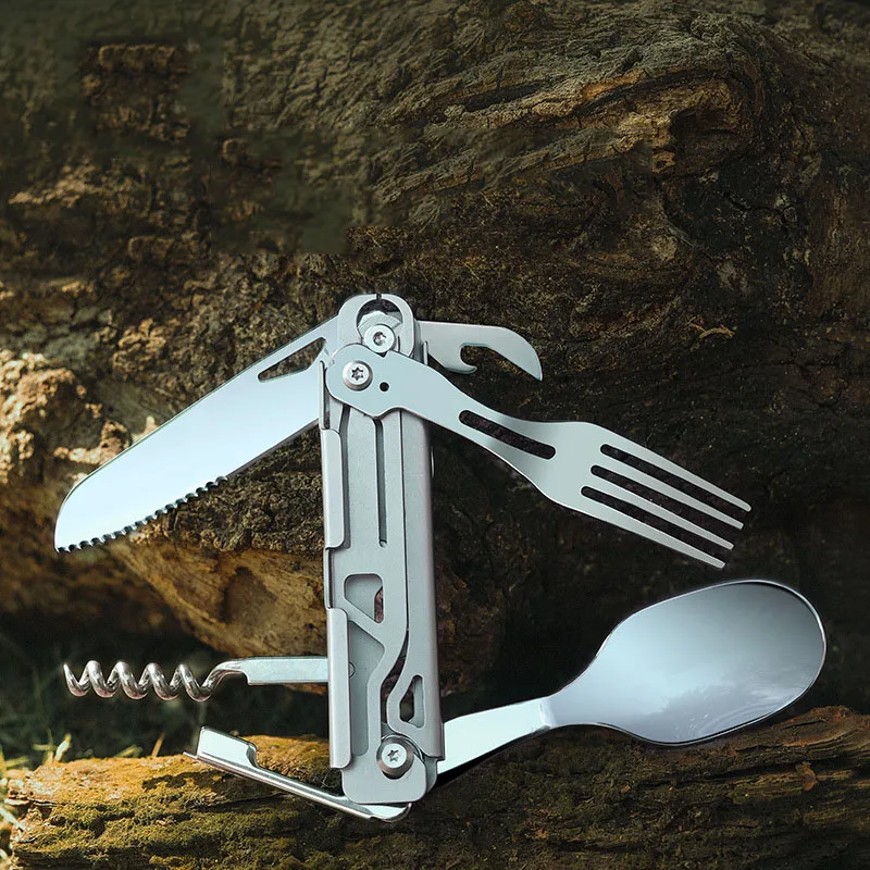 Stainless Steel Multifunctional Dining Knife, Portable Knife, Fork, Spoon, Gift, Small Knife, Outdoor Camping Folding Tableware
Stainless Steel Multifunctional Dining Knife, Portable Knife, Fork, Spoon, Gift, Small Knife, Outdoor Camping Folding Tableware
