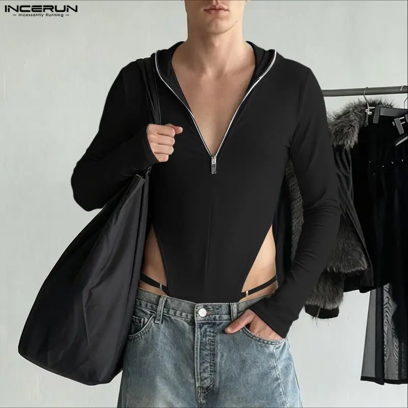 INCERUN мужские боди однотонные вязаные комбинезоны с капюшоном и длинными рукавами мужские уличные комбинезоны на молнии модные повседневные боди мужские
INCERUN мужские боди однотонные вязаные комбинезоны с капюшоном и длинными рукавами мужские уличные комбинезоны на молнии модные повседневные боди мужские