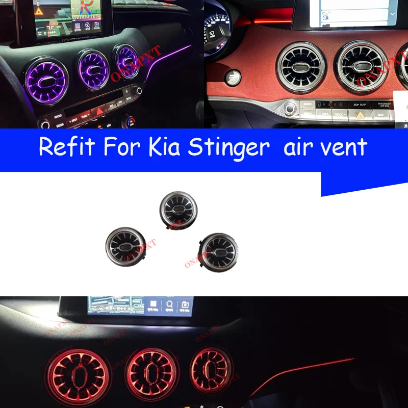 12/256 цветов LED-подсветка для дефлекторов кондиционера Kia Stinger W176 W117 W156, атмосферная подсветка, турбинные воздуховоды, модификация кондиционера
12/256 цветов LED-подсветка для дефлекторов кондиционера Kia Stinger W176 W117 W156, атмосферная подсветка, турбинные воздуховоды, модификация кондиционера