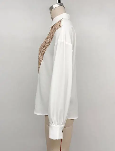 Women Blouses Temperament Commuting Autumn New Retro Party Fashionable Trend Sequin Decoration Long Sleeve Women's Shirt
Women Blouses Temperament Commuting Autumn New Retro Party Fashionable Trend Sequin Decoration Long Sleeve Women's Shirt