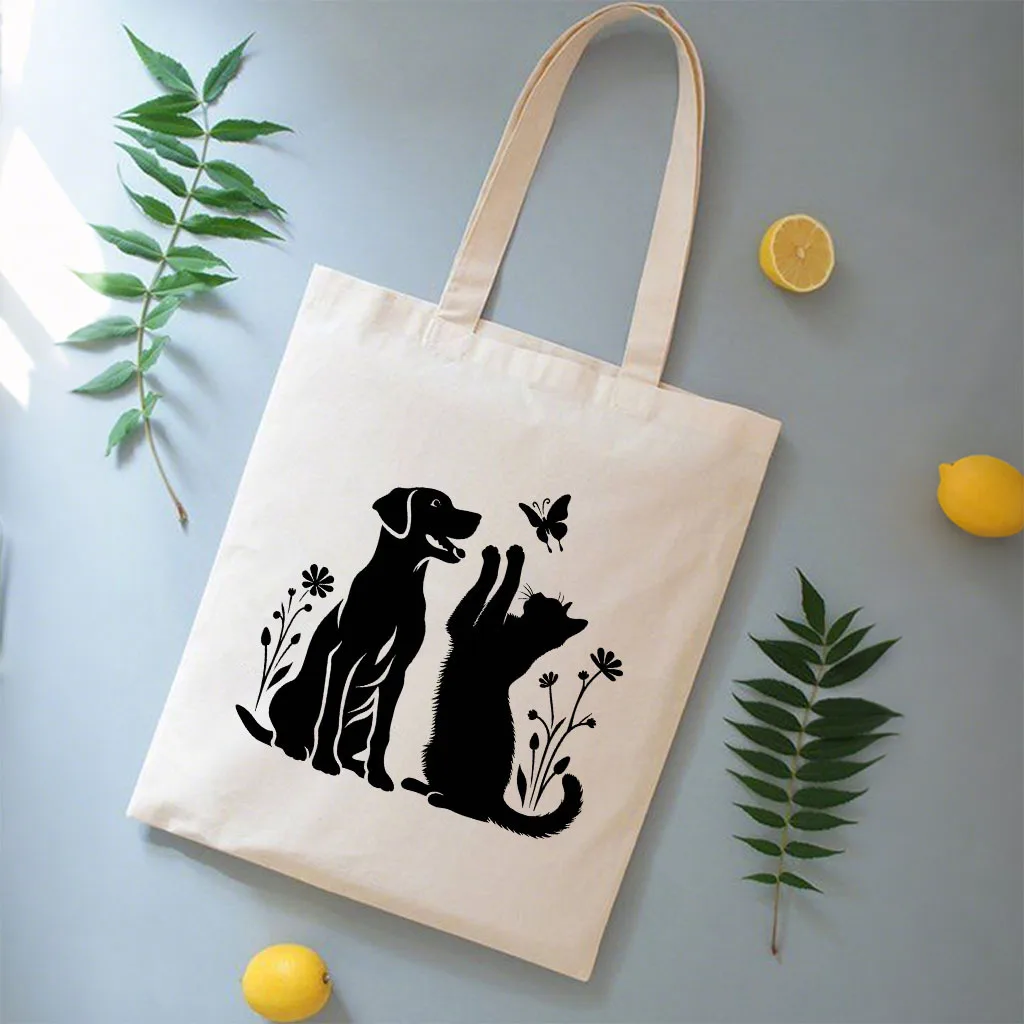 1 Fashion Women's Canvas Tote Bag - Durable shoulder bag with dog and cat pattern, machine washable, perfect for everyday use
1 Fashion Women's Canvas Tote Bag - Durable shoulder bag with dog and cat pattern, machine washable, perfect for everyday use