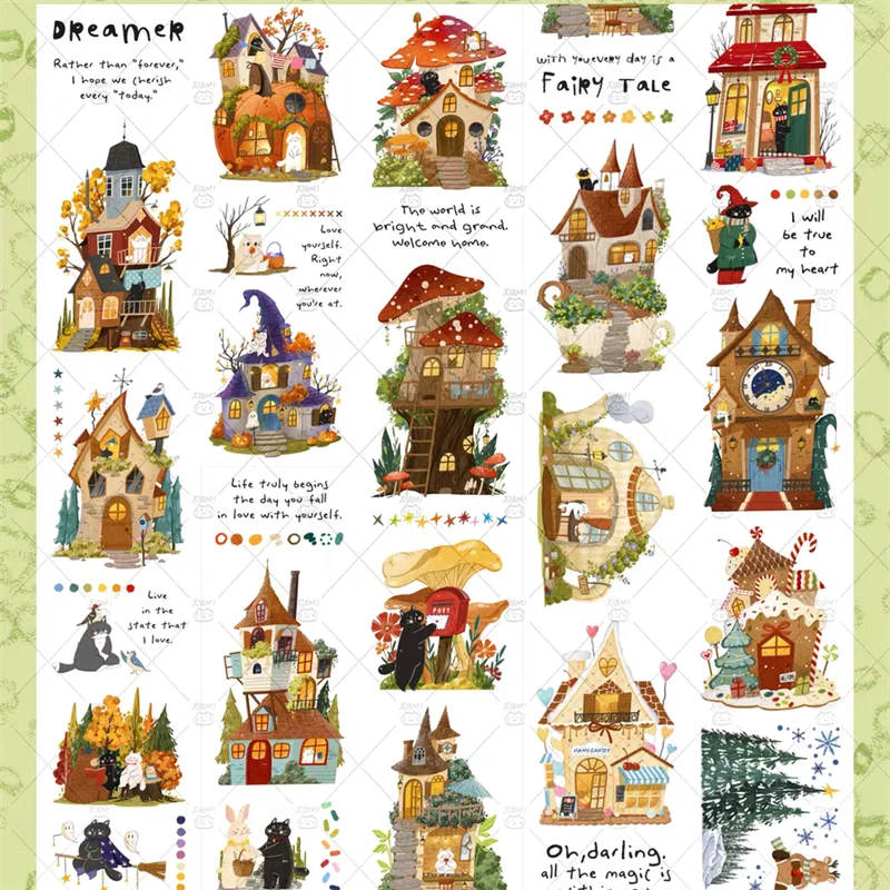 1 петля Xiami Studio Fairy Tale House Sweet Candy Die Cut PET Washi ленты DIY Декор Скрапбукинг журнал материал наклейка
1 петля Xiami Studio Fairy Tale House Sweet Candy Die Cut PET Washi ленты DIY Декор Скрапбукинг журнал материал наклейка
