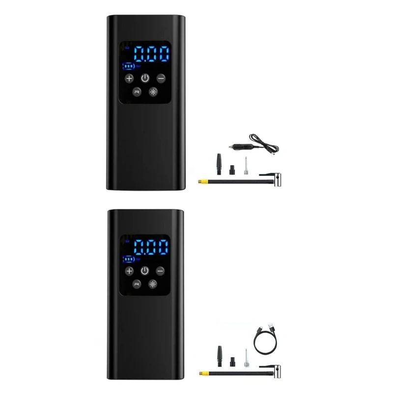Tire Inflator Car Air Compressor Portable Air Pumps with Flashlight Universal Tire Inflator for Car Bike Motorcycle
Tire Inflator Car Air Compressor Portable Air Pumps with Flashlight Universal Tire Inflator for Car Bike Motorcycle