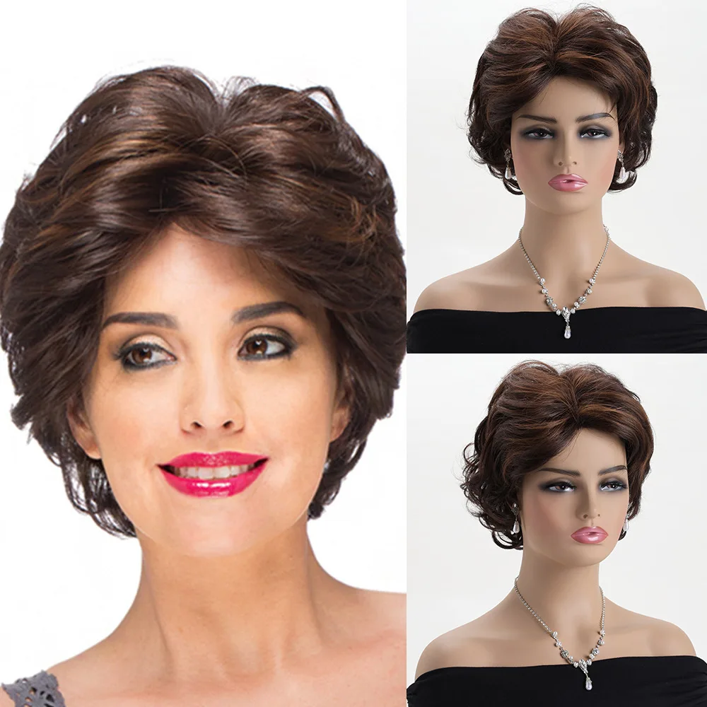 Fashion Synthetic Short Curly Wig for Women Natural Middle Part Volume Bob Hairpiece Daily Party Cosplay Comfortable Fiber
Fashion Synthetic Short Curly Wig for Women Natural Middle Part Volume Bob Hairpiece Daily Party Cosplay Comfortable Fiber