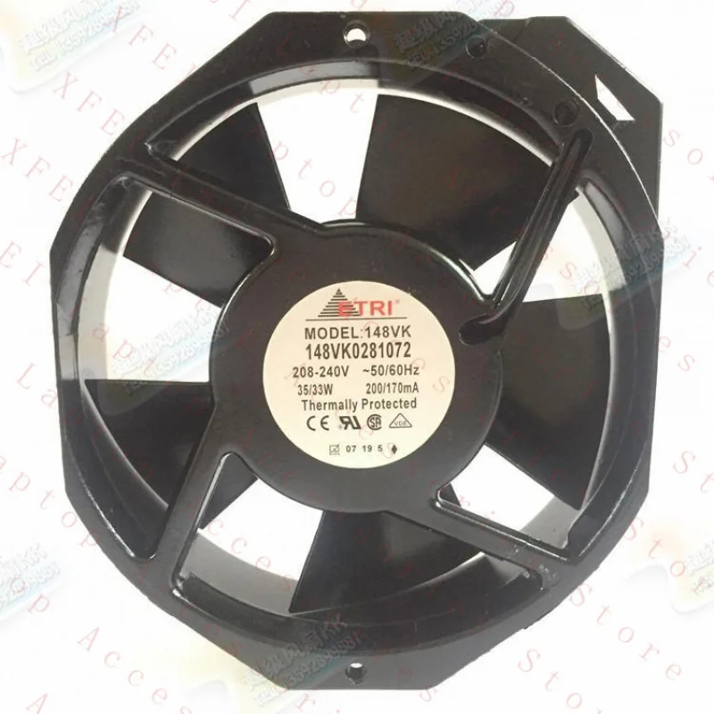 D 1PCS FOR ETRI 148VK0281072 208-240V 35/33W 150*172*38MM 70/100MA FAN
D 1PCS FOR ETRI 148VK0281072 208-240V 35/33W 150*172*38MM 70/100MA FAN