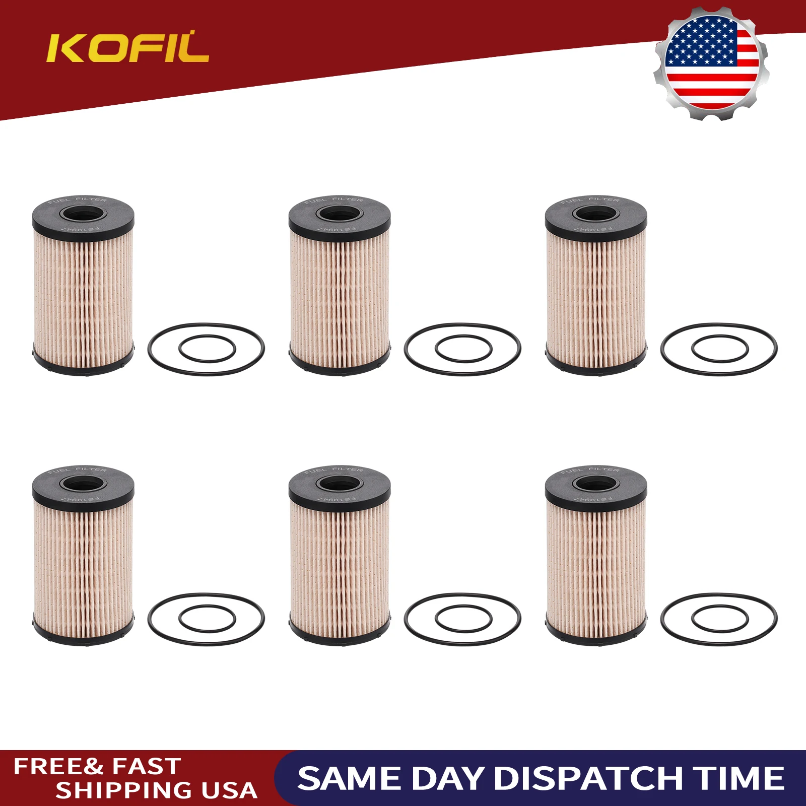 6 шт. FS19947 Замена топливного фильтра для грузовиков IHC DT466E Fleetguard MaxxForce, двигатели заменяет FS550824 WF10149
6 шт. FS19947 Замена топливного фильтра для грузовиков IHC DT466E Fleetguard MaxxForce, двигатели заменяет FS550824 WF10149