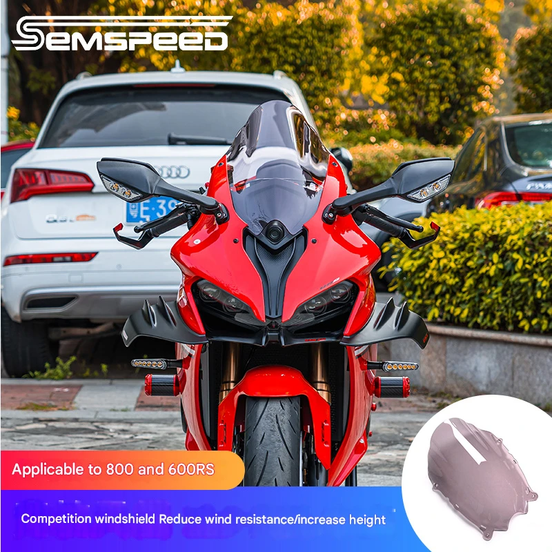 SEMSPEED Clear Windscreen Windshield Vented Fit For Qjmotor QJ SRK 800RS/RR SRK 600RS/RR Black Dual Bubble Windshield Windscreen
SEMSPEED Clear Windscreen Windshield Vented Fit For Qjmotor QJ SRK 800RS/RR SRK 600RS/RR Black Dual Bubble Windshield Windscreen