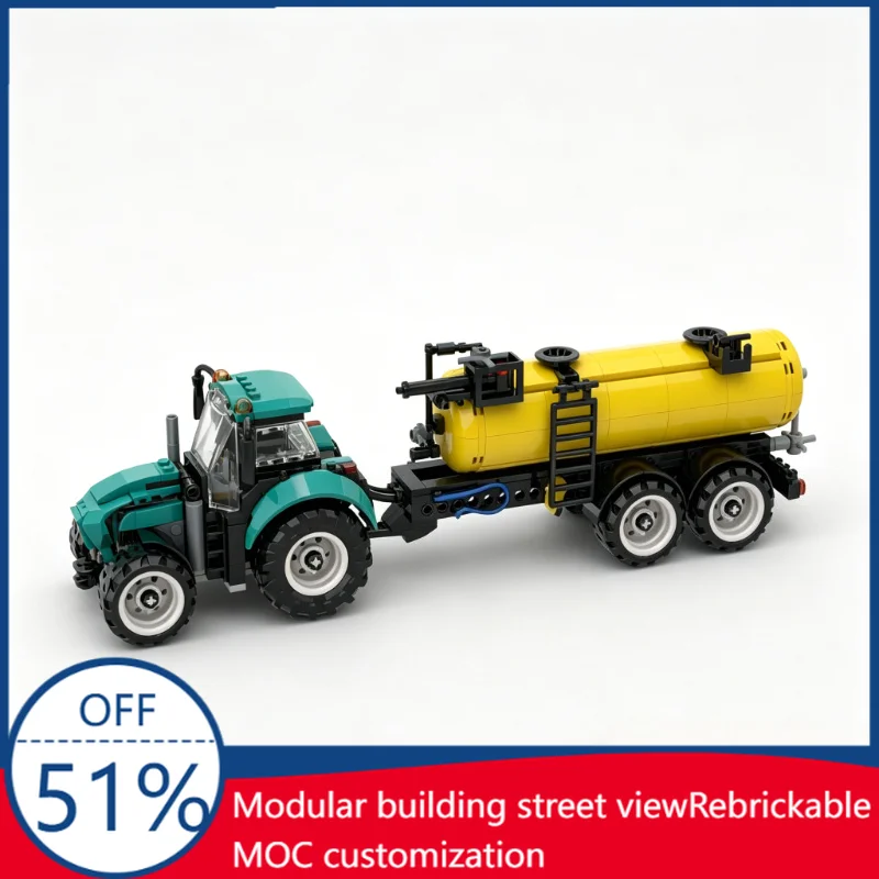 307PCS Farm Tractor with Water Tank Trailer Vehicle Model Building Blocks DIY Assembly Educational Toy for Kids and Enthusiasts
307PCS Farm Tractor with Water Tank Trailer Vehicle Model Building Blocks DIY Assembly Educational Toy for Kids and Enthusiasts