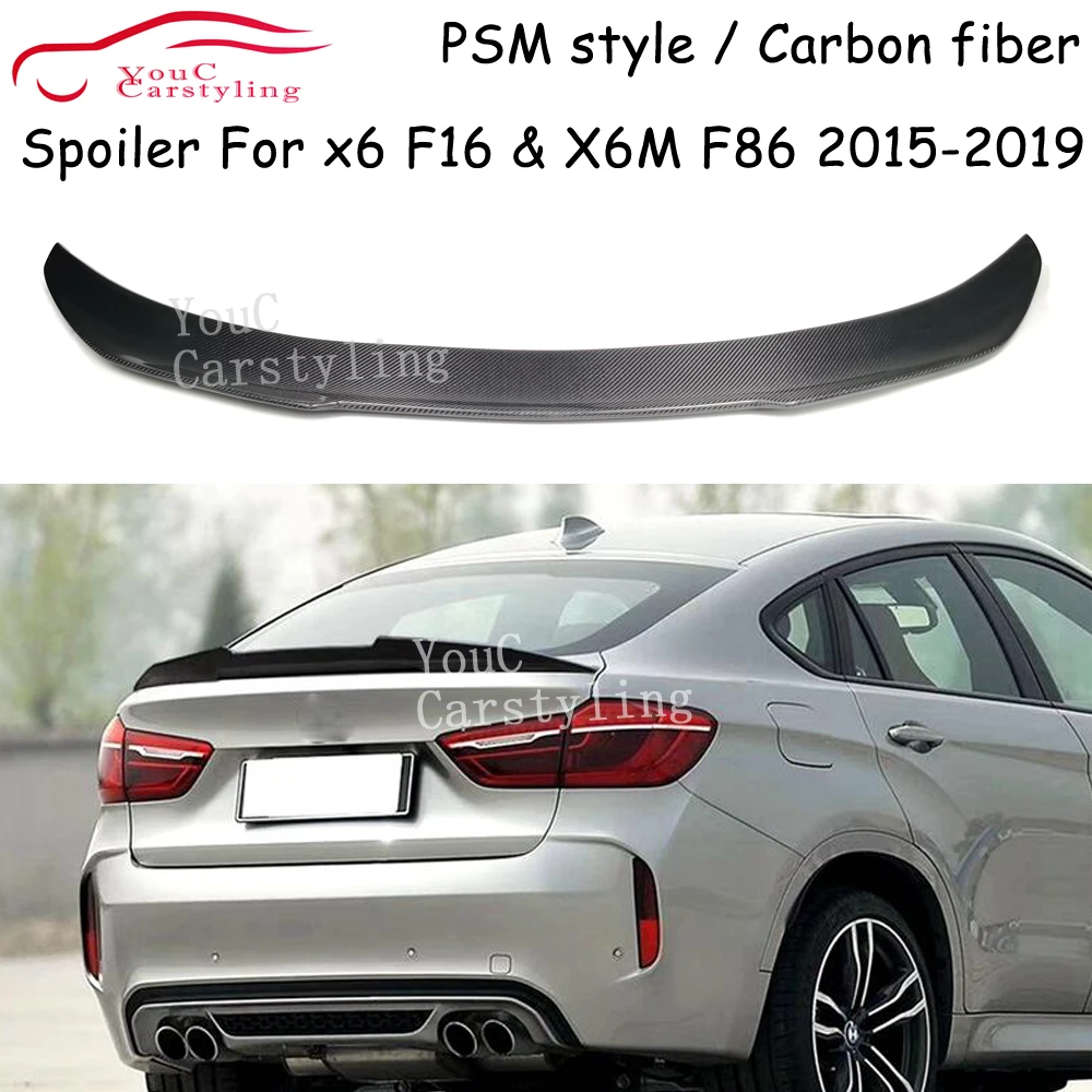 F16 PSM Style Carbon Fiber Rear Spoiler Wing For BMW X6 Series F16 5-Door 2015-2019 Rear Trunk Boot Lip
F16 PSM Style Carbon Fiber Rear Spoiler Wing For BMW X6 Series F16 5-Door 2015-2019 Rear Trunk Boot Lip