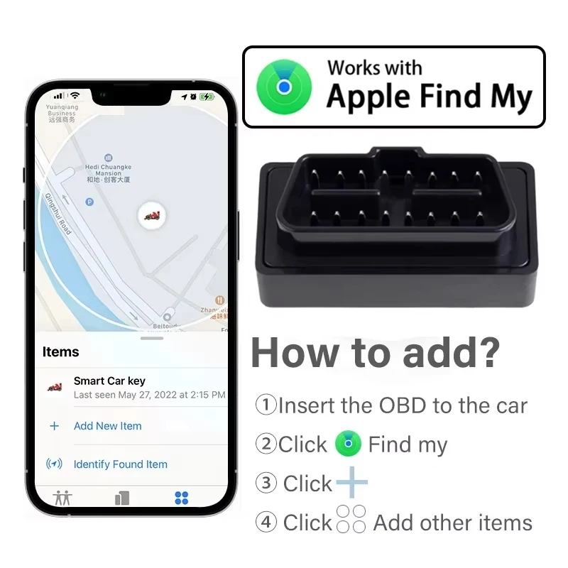 KEBIDUMEI Car OBD Tracker For Find My APP for Apple GPS Anti Loss Device Real Time Location Lifetime Free System Car Accessories
KEBIDUMEI Car OBD Tracker For Find My APP for Apple GPS Anti Loss Device Real Time Location Lifetime Free System Car Accessories