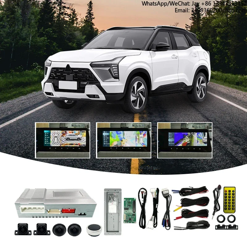 360 Degree Car Camera AVM System For Mitsubishi Xforce Plug And Play Touch Control Module OEM Screen With Digital Signal