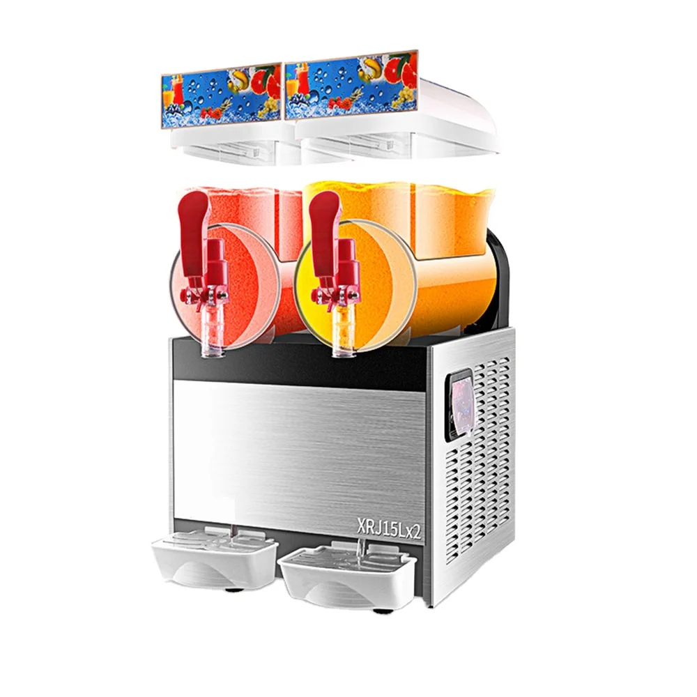 Double Tank Commercial Margarita Frozen Drink Slush Machine Frozen Drink Beverage Machine
Double Tank Commercial Margarita Frozen Drink Slush Machine Frozen Drink Beverage Machine