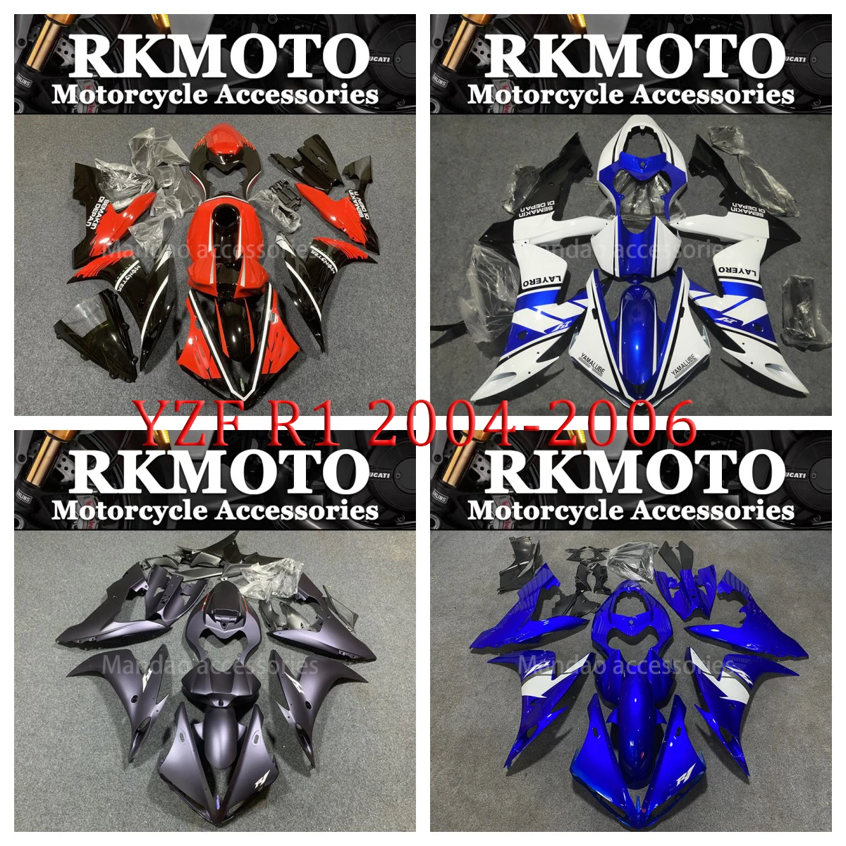 Bodywork Fairing Components Injection Molding Cowl Body Plastic parts For Yamaha YZF 1000 YZF R1 2004 2005 2006 04 05 06
Bodywork Fairing Components Injection Molding Cowl Body Plastic parts For Yamaha YZF 1000 YZF R1 2004 2005 2006 04 05 06