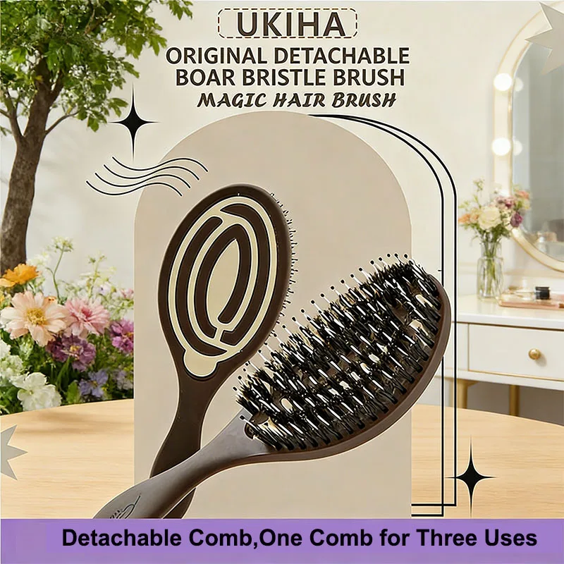Luxury Comb Boar Bristle Paddle Hair Oval brush Anti static Comb hair Massage Comb
Luxury Comb Boar Bristle Paddle Hair Oval brush Anti static Comb hair Massage Comb