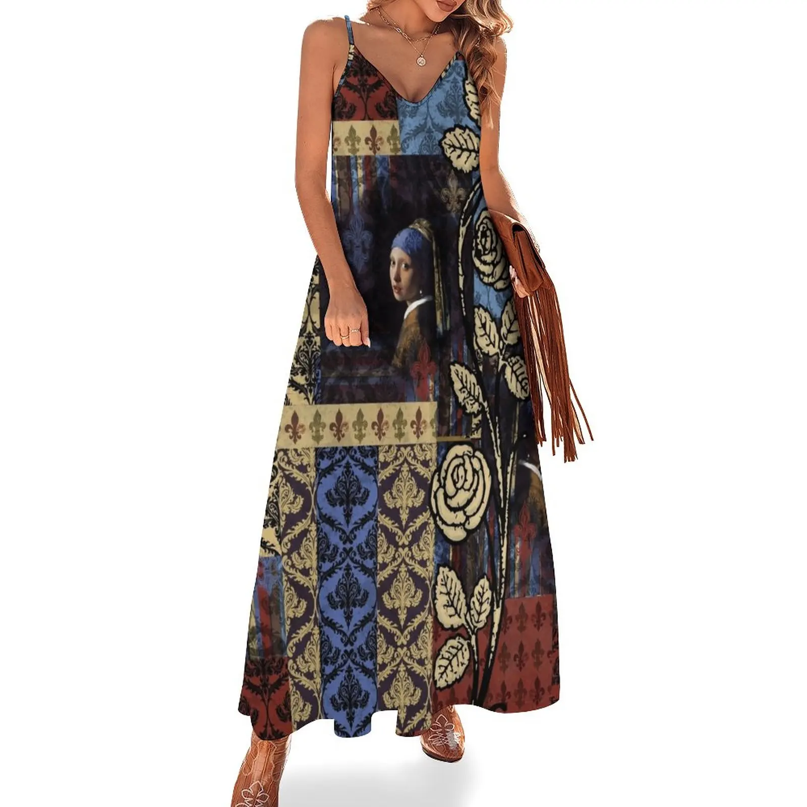 Roughly Royal Vermeer Sleeveless Dress women's summer dress 2025 long sleeve dresses Women's skirt party dresses women Dress
Roughly Royal Vermeer Sleeveless Dress women's summer dress 2025 long sleeve dresses Women's skirt party dresses women Dress