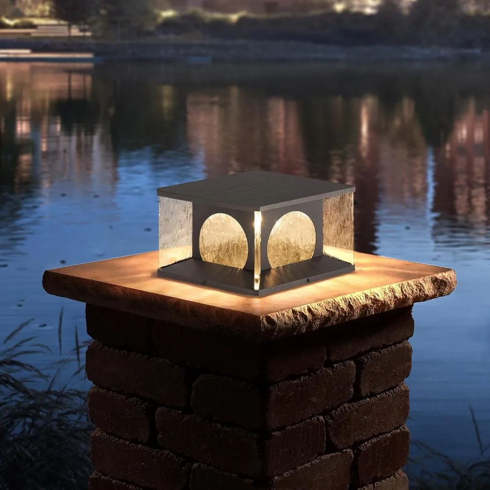 Solar Pillar Light, Solar Column Cap Lights 3000K Deck Lantern Lamp for Flat Surface Decoration with IP65 Waterproof E27 Bulb
Solar Pillar Light, Solar Column Cap Lights 3000K Deck Lantern Lamp for Flat Surface Decoration with IP65 Waterproof E27 Bulb