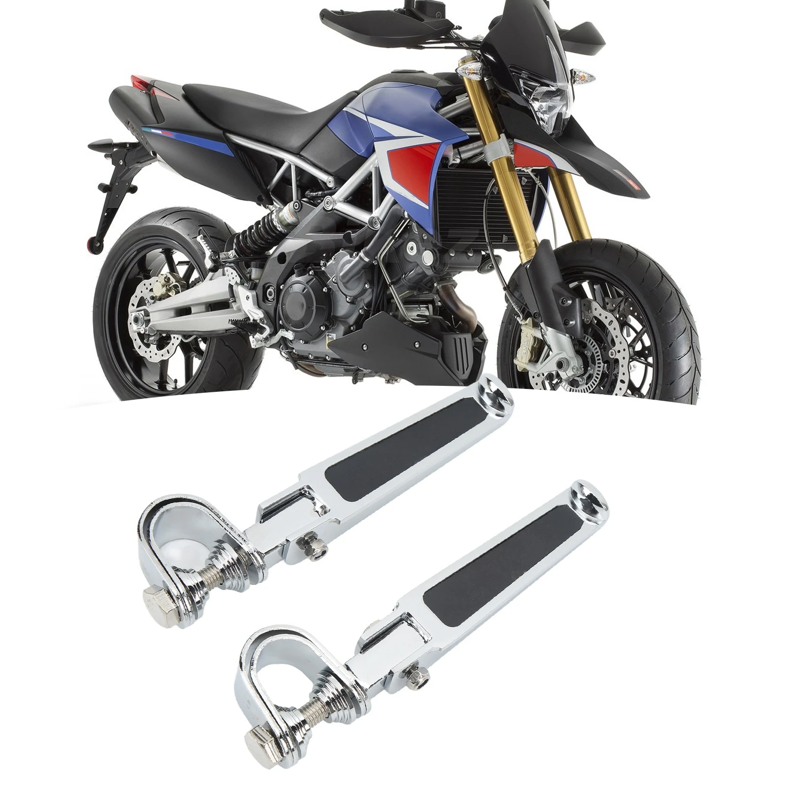 Universal Pair Clevis Foot Pedals U-Clamp Footrests for Motorcycle Street Bike 1in-1 1/4in Highway Engine Crash Bar
Universal Pair Clevis Foot Pedals U-Clamp Footrests for Motorcycle Street Bike 1in-1 1/4in Highway Engine Crash Bar