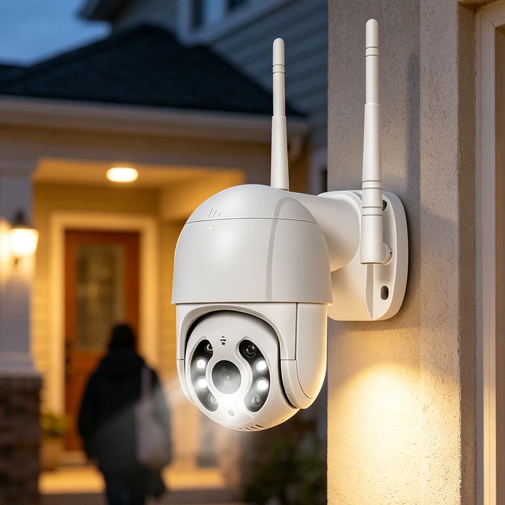 Outdoor 3MP WiFi PTZ Speed Dome Camera AI Human Detect Auto Tracking Wireless Color Night Vision Security Video Surveillance
Outdoor 3MP WiFi PTZ Speed Dome Camera AI Human Detect Auto Tracking Wireless Color Night Vision Security Video Surveillance