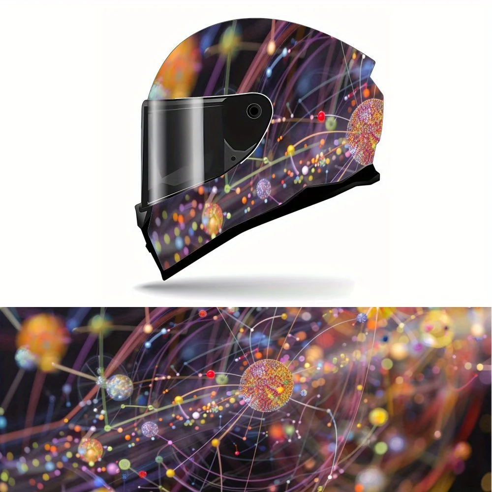 Colorful Neuronal Network Display Helmet Vinyl Wraps, Waterproof Self-adhesive Helmet Vinyl Wraps, Surface Protection, Personali
Colorful Neuronal Network Display Helmet Vinyl Wraps, Waterproof Self-adhesive Helmet Vinyl Wraps, Surface Protection, Personali