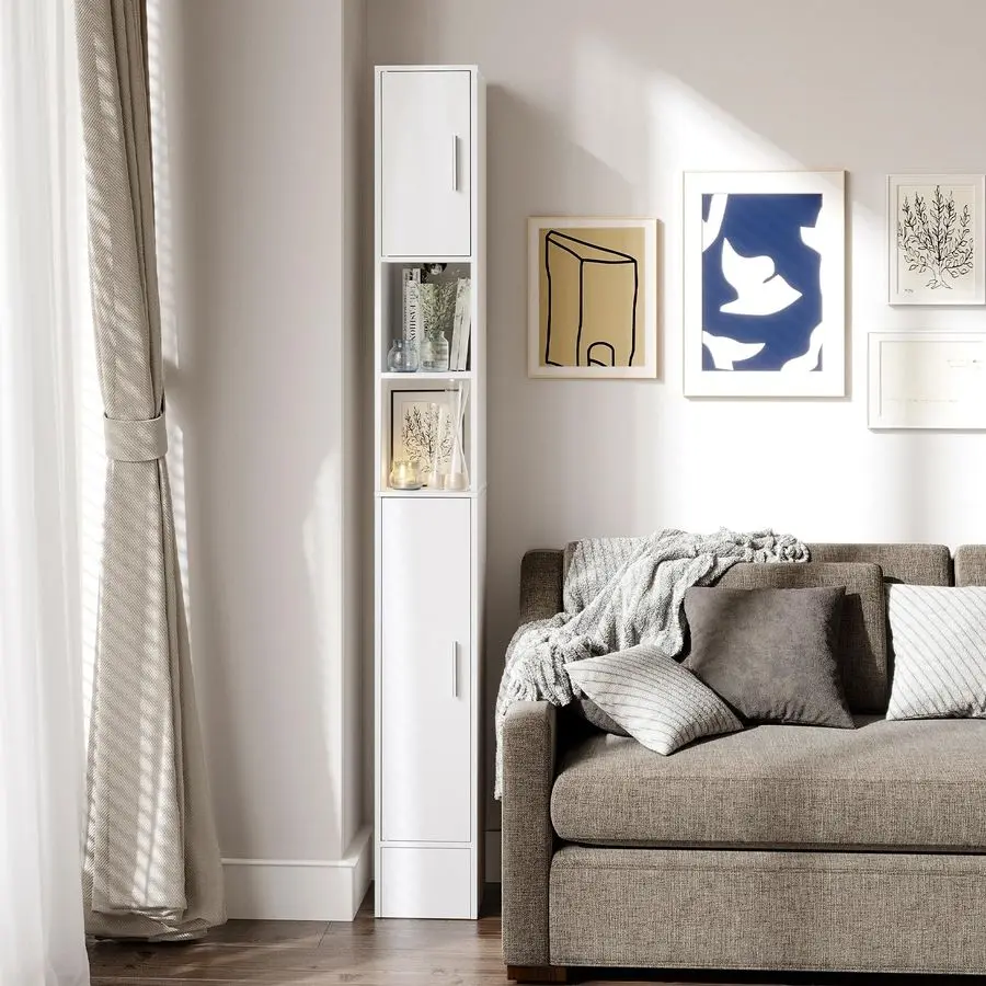 Narrow Bathroom Storage Cabinet, 72 Tall Slim Bathroom Cabinet with 2 Doors amp Adjustable Shelves, Skinny Freestanding Floor Ca
Narrow Bathroom Storage Cabinet, 72 Tall Slim Bathroom Cabinet with 2 Doors amp Adjustable Shelves, Skinny Freestanding Floor Ca