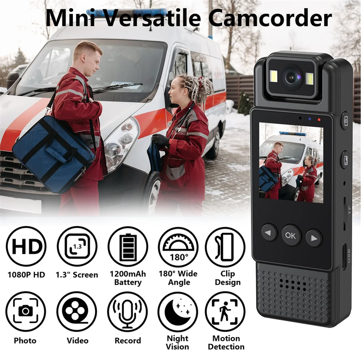 ABNRR L12 Wifi Mini Camera 1080P Portable Digital Video Recorder Small Body Cam 180 Rotation Outdoor Sports Miniature Camcorde
ABNRR L12 Wifi Mini Camera 1080P Portable Digital Video Recorder Small Body Cam 180 Rotation Outdoor Sports Miniature Camcorde