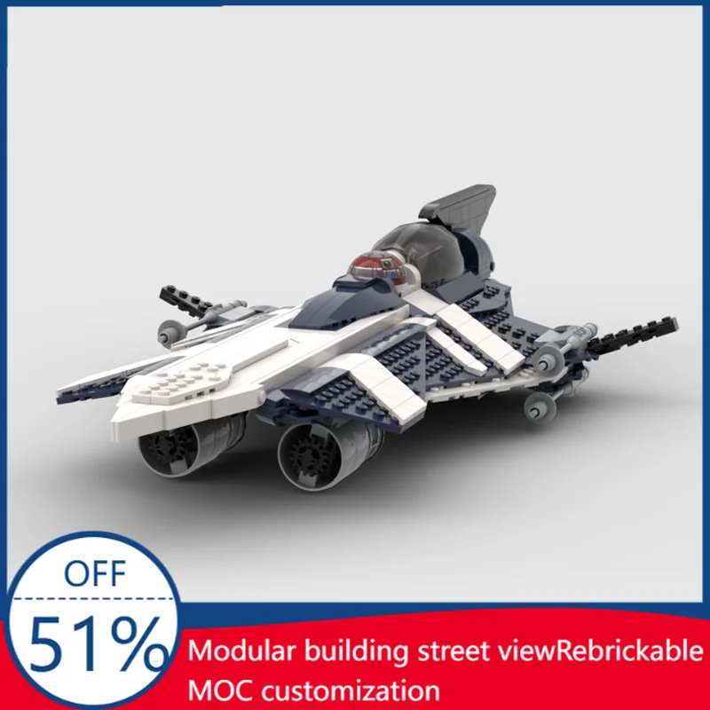 787 PCS Azure Angel Custom Delta 7 Aethersprite Jedi Starfighter MOC Building Block Model Children Education Toy Birthday Gifts
787 PCS Azure Angel Custom Delta 7 Aethersprite Jedi Starfighter MOC Building Block Model Children Education Toy Birthday Gifts