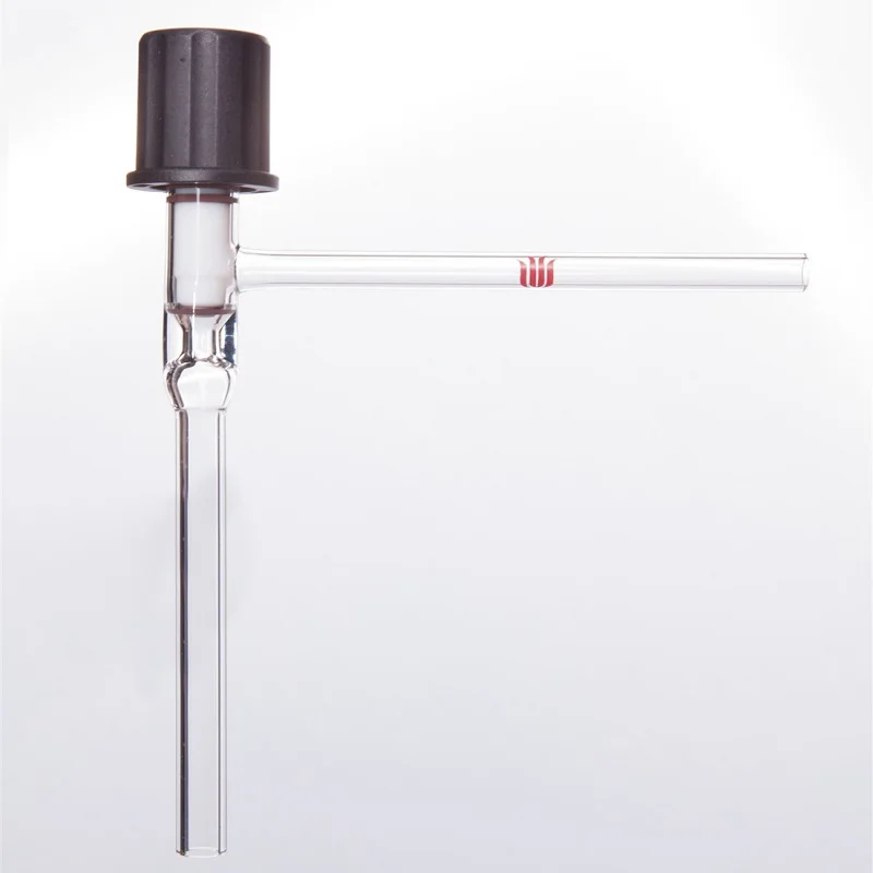 High vacuum PTFE valve with O-ring at the top, 90 degree, VALVE, HIGH VACUUM, PTFE, O-RING, 90°, Borosilicate glass, S55
High vacuum PTFE valve with O-ring at the top, 90 degree, VALVE, HIGH VACUUM, PTFE, O-RING, 90°, Borosilicate glass, S55