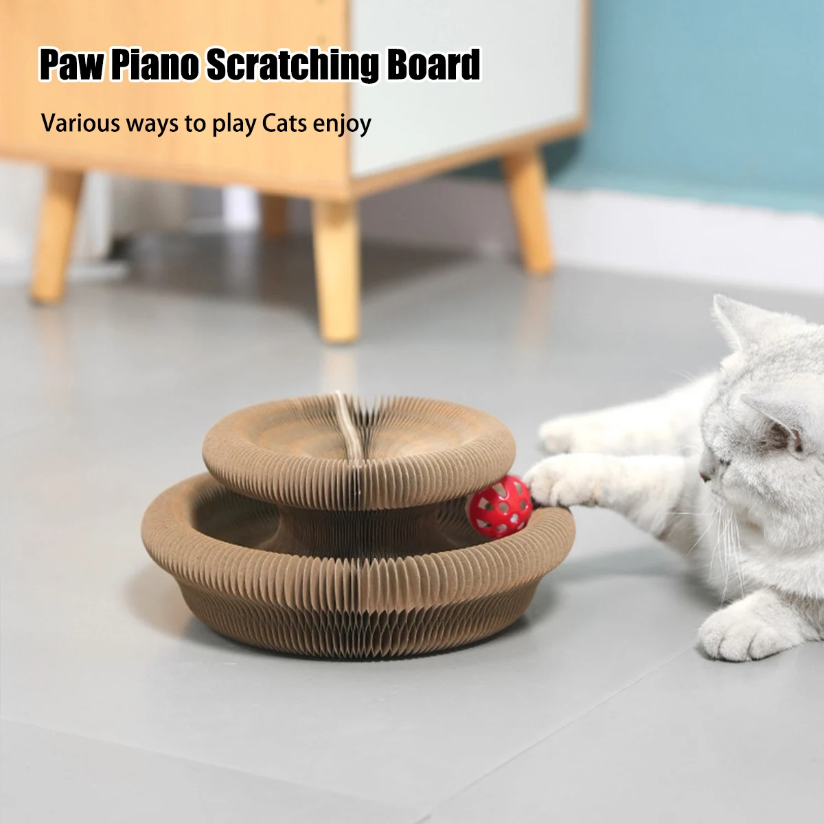 Organ Scratching Board Cat Toys With Bells Claw Grinding Climbing Frame Corrugated Cardboard Self Hi Resistant Scratching
Organ Scratching Board Cat Toys With Bells Claw Grinding Climbing Frame Corrugated Cardboard Self Hi Resistant Scratching