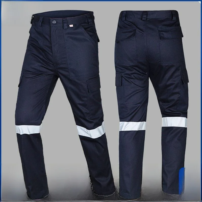 Pure Cotton Reinforced Work Trousers for Welding Moisture Wicking Safety Workwear Reflective Pants Men's Business Suit
Pure Cotton Reinforced Work Trousers for Welding Moisture Wicking Safety Workwear Reflective Pants Men's Business Suit