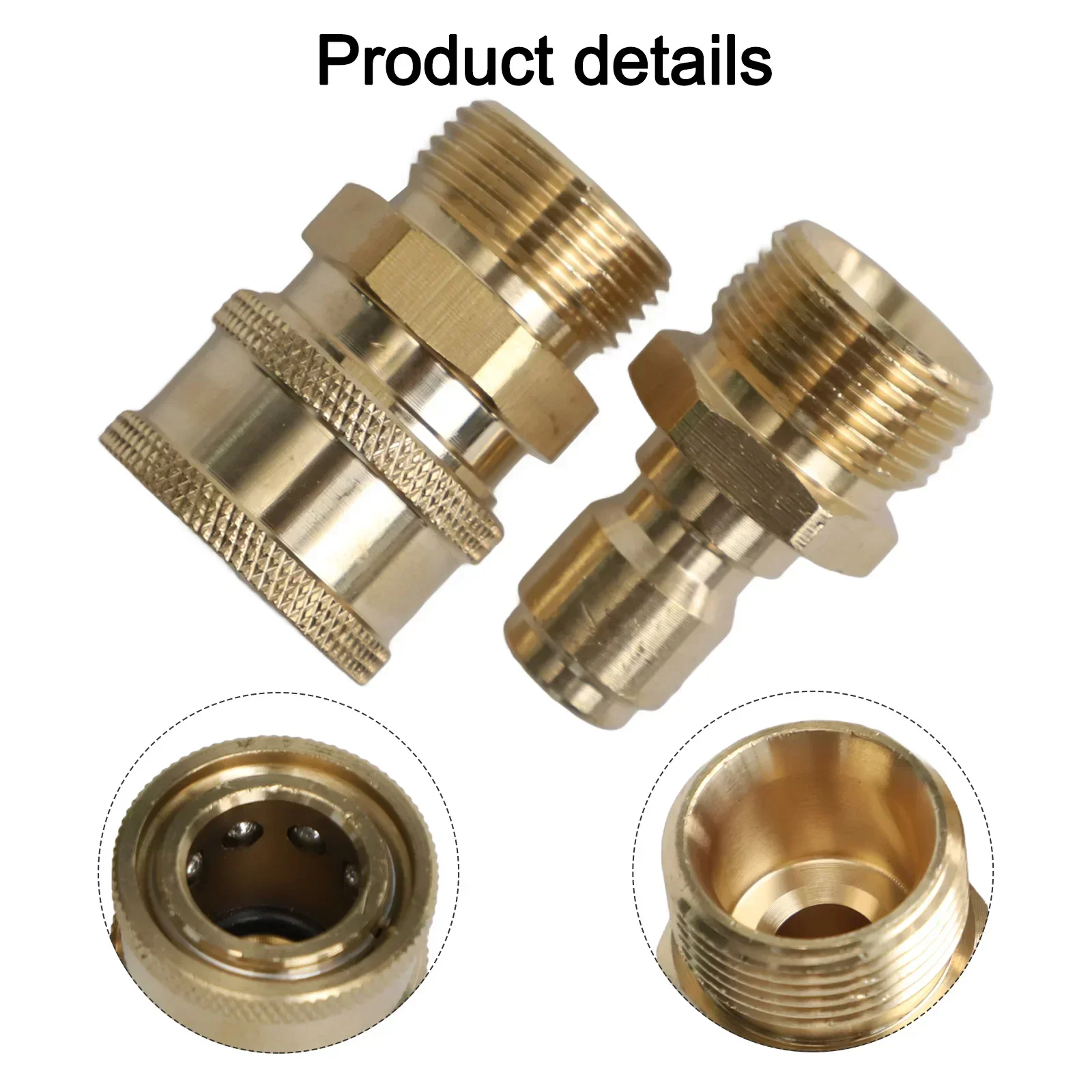 Quick Connector Pressure Washer 3/8in Male To M22 Male Adapter All-copper Car Washing Machine Fitting Quick Release
Quick Connector Pressure Washer 3/8in Male To M22 Male Adapter All-copper Car Washing Machine Fitting Quick Release