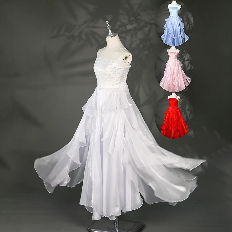 Antique Chinese Hanfu Dress Inner Wear Gown Ruffled Fairy Elegant Chiffon Strap Dress Stage Performance Cosplay Costume
Antique Chinese Hanfu Dress Inner Wear Gown Ruffled Fairy Elegant Chiffon Strap Dress Stage Performance Cosplay Costume