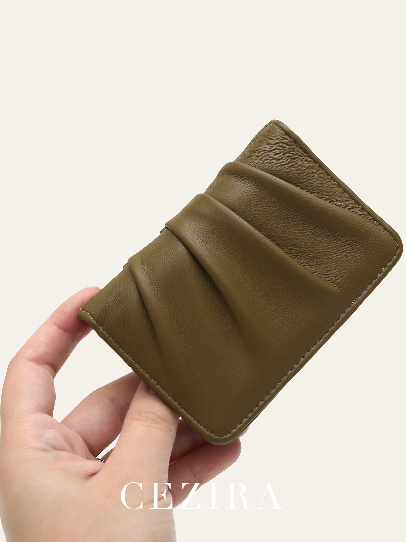 CEZIRA Fashion Brand PU Vegan Leather Wallet for Women Pleated Button Closure Mini Bifold Cardholder Portable Daily Coin Purses
CEZIRA Fashion Brand PU Vegan Leather Wallet for Women Pleated Button Closure Mini Bifold Cardholder Portable Daily Coin Purses