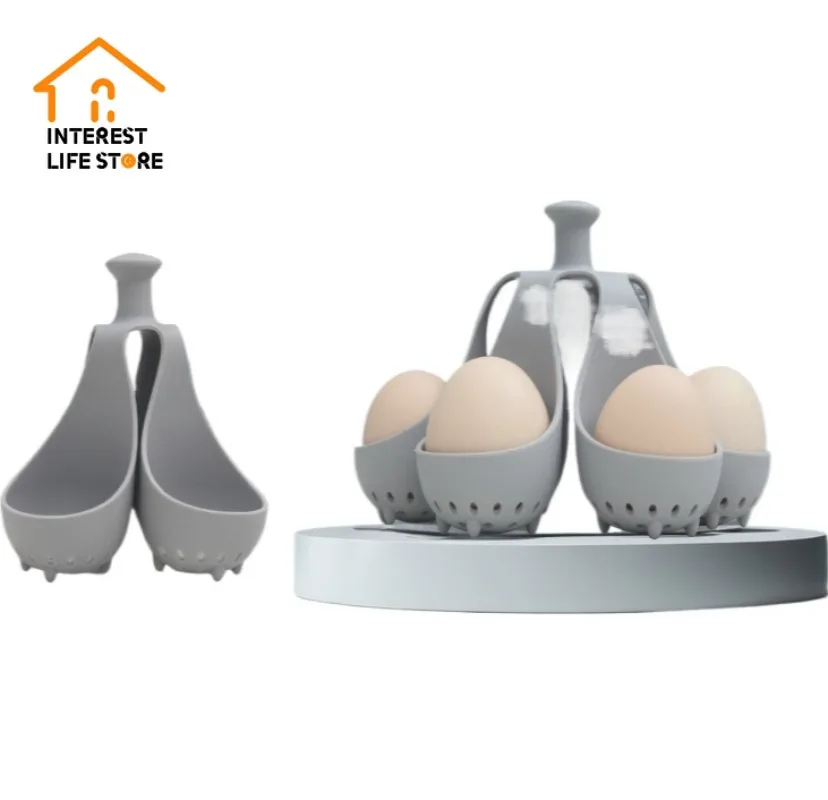 Hot Steamed Eggs Tray Silicone Egg Boiler with Anti-scald Handle Boiled Egg Holder Silicone Egg Steamer Tray Kitchen Accessories
Hot Steamed Eggs Tray Silicone Egg Boiler with Anti-scald Handle Boiled Egg Holder Silicone Egg Steamer Tray Kitchen Accessories