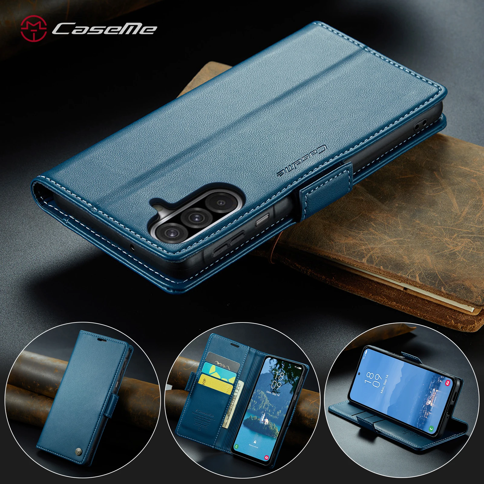 Caseme-023 A17 For Samsung Galaxy A17, Book Style Flip PU Leather Wallet Case Card Slot Pouch Stand Phone Full Cover Side Buckle
Caseme-023 A17 For Samsung Galaxy A17, Book Style Flip PU Leather Wallet Case Card Slot Pouch Stand Phone Full Cover Side Buckle