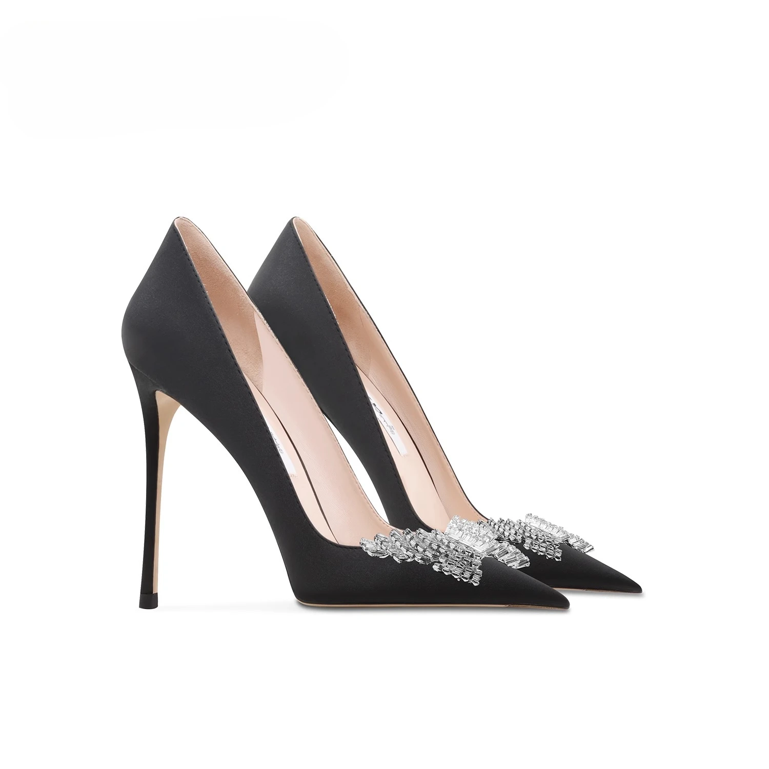 Spring New Women's Pointed Fine Heel Silk Black Bow Bridal Wedding Banquet Dress High Heels
Spring New Women's Pointed Fine Heel Silk Black Bow Bridal Wedding Banquet Dress High Heels