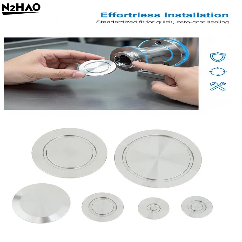 Stainless Steel KF10 KF16 KF25 KF40 KF50 KF63 Vacuum End Cap SUS 304 Stainless Steel Sanitary Pipe Fitting Beer Brewing Ferrule
Stainless Steel KF10 KF16 KF25 KF40 KF50 KF63 Vacuum End Cap SUS 304 Stainless Steel Sanitary Pipe Fitting Beer Brewing Ferrule