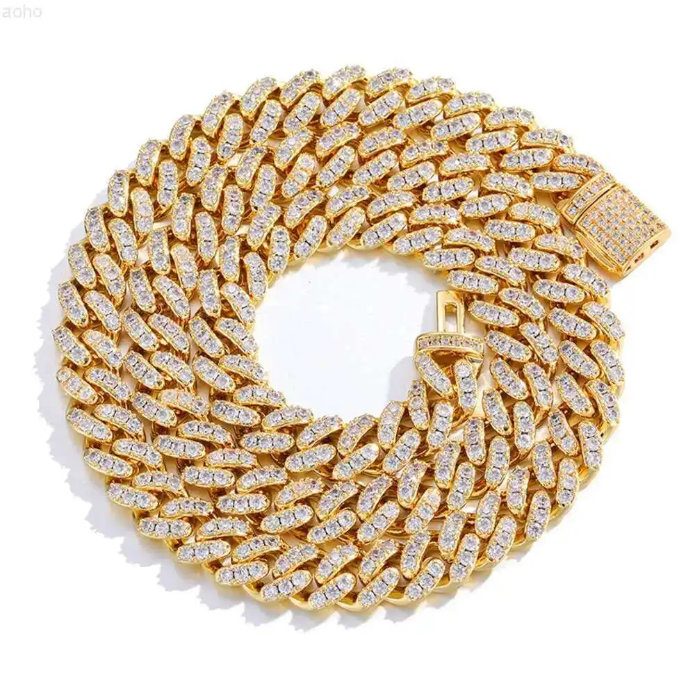 Fine Jewelry Hip Hop Gold Plated 925 Silver 2 Rows Vvs Moissanite Diamond Iced Out Miami Cuban Link Chain Necklace for Men
Fine Jewelry Hip Hop Gold Plated 925 Silver 2 Rows Vvs Moissanite Diamond Iced Out Miami Cuban Link Chain Necklace for Men