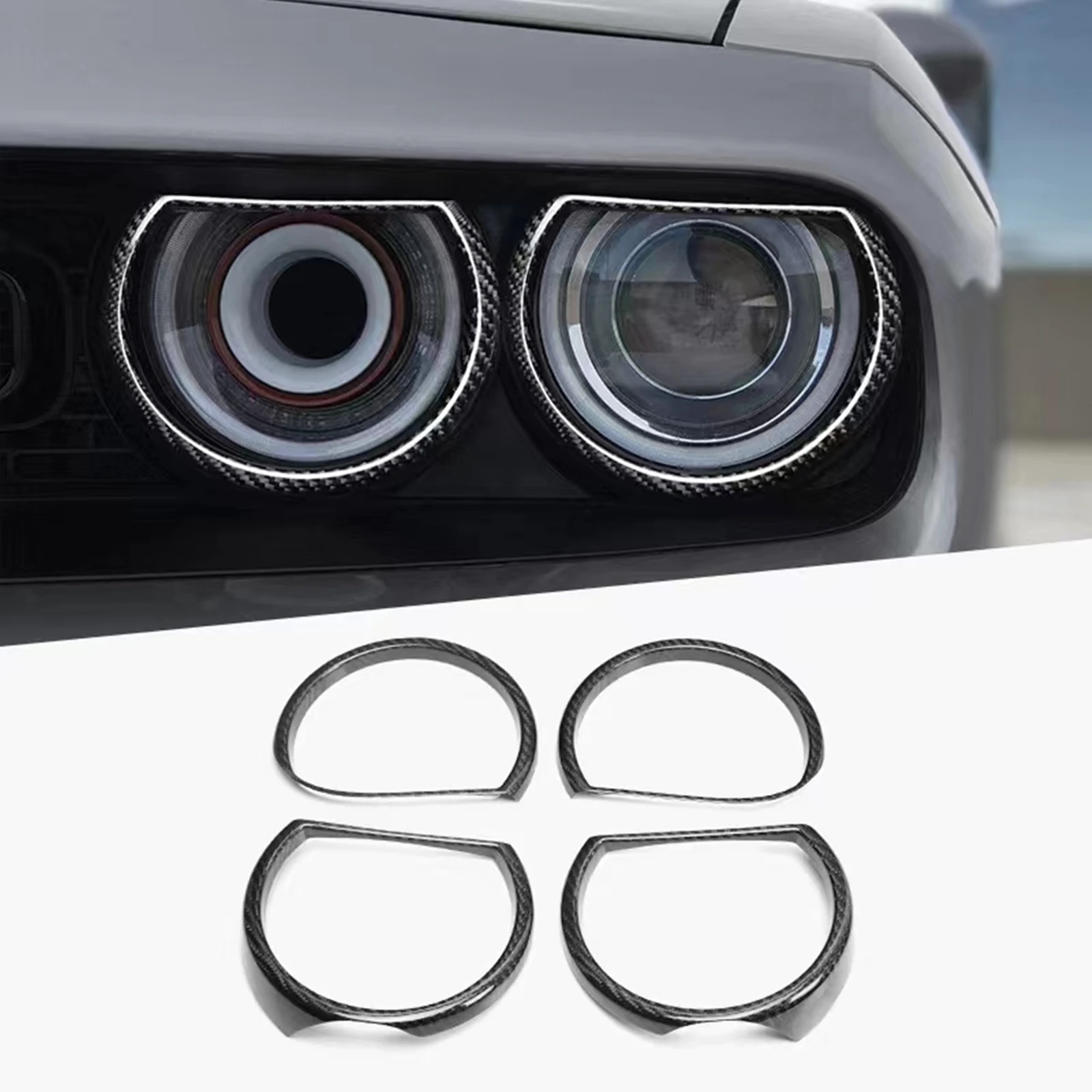 Carbon Fiber Headlight Lamp Cover Trims For Dodge Challenger 2015-2023 Front Head Light Headlamp Frame Sticker Decorative Bezel
Carbon Fiber Headlight Lamp Cover Trims For Dodge Challenger 2015-2023 Front Head Light Headlamp Frame Sticker Decorative Bezel