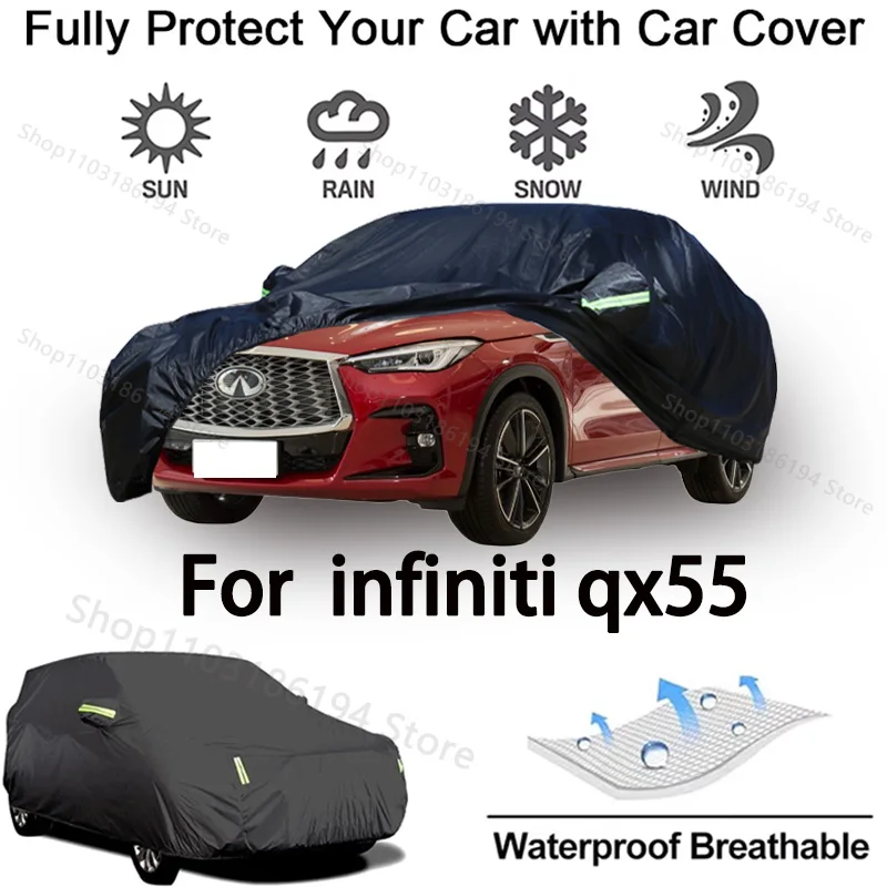 Full Car Cover For Infiniti QX55 Outdoor Protective Gear-Snowproof, Sunshield, Waterproof and Dustproof Automobile Accessories
Full Car Cover For Infiniti QX55 Outdoor Protective Gear-Snowproof, Sunshield, Waterproof and Dustproof Automobile Accessories