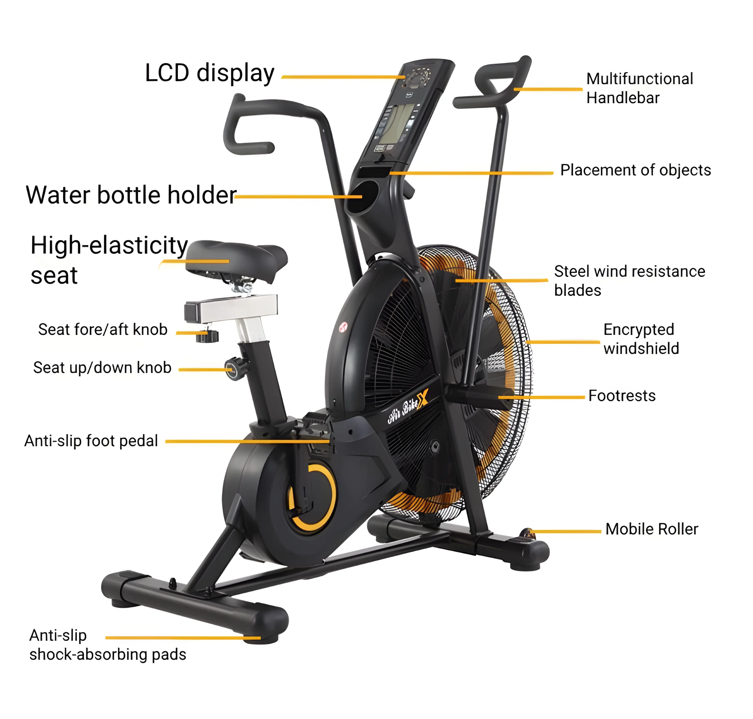 High Quality Steel Adjustable Resistance Assault Bike Air Bike Effective Fat Burning Gym Equipment for Home Fitness Training
High Quality Steel Adjustable Resistance Assault Bike Air Bike Effective Fat Burning Gym Equipment for Home Fitness Training