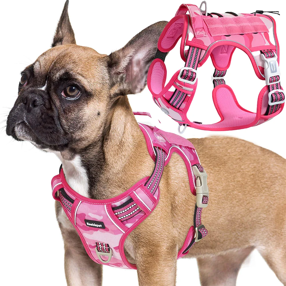 Pink Dog Harness Reflective Tactical pink Vest for Medium Large Dogs Durable Waterproof for Pet Outdoor Walking Training Hunting
Pink Dog Harness Reflective Tactical pink Vest for Medium Large Dogs Durable Waterproof for Pet Outdoor Walking Training Hunting