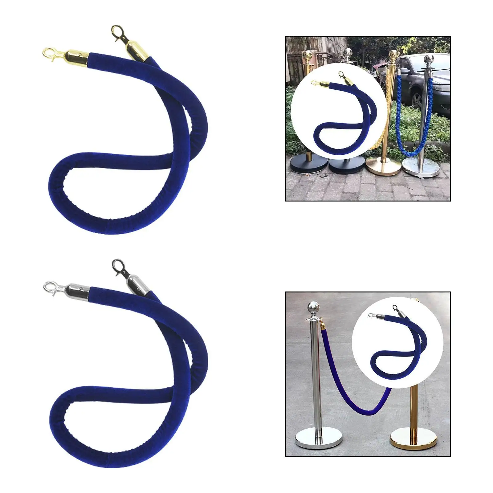 150cm Velvet Stanchion Rope Lightweight Wear Resistant Luxurious Versatile Stylish with Snap Hook Accessories for Trade Shows
150cm Velvet Stanchion Rope Lightweight Wear Resistant Luxurious Versatile Stylish with Snap Hook Accessories for Trade Shows
